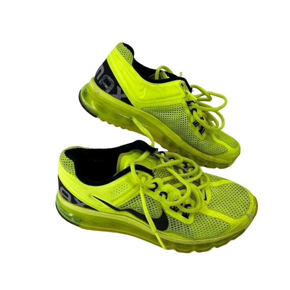 Nike Air Max 2013 Women's Running Shoes Volt Neon Yellow Size 7